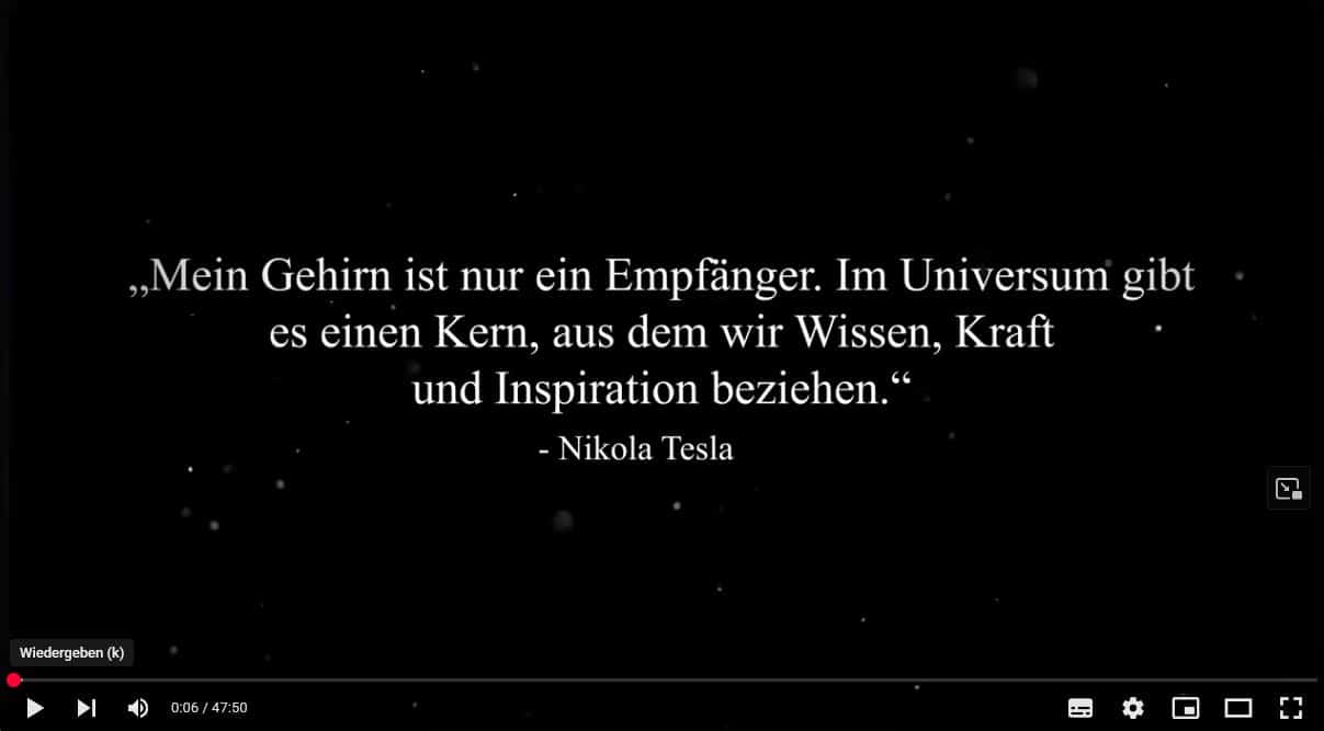 Video über N. Tesla
